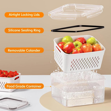 Load image into Gallery viewer, Food Storage Containers for Fridge with Removable Colander