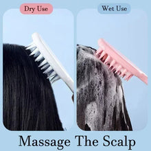 Load image into Gallery viewer, Silicone Scalp Massage Comb With Long Handle