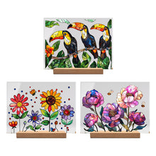 Load image into Gallery viewer, Painted Colorful Flower Pattern Decor