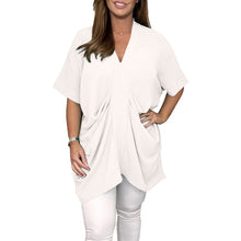 Load image into Gallery viewer, Women's V Neck Draped Top