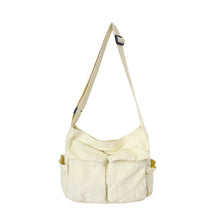 Load image into Gallery viewer, Canvas Solid Color Messenger Bag