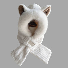 Load image into Gallery viewer, Cute Fox Ears 2-in-1 Hat and Scarf