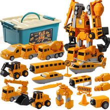 Load image into Gallery viewer, Magnetic Transform Engineering Car Assembled Toys