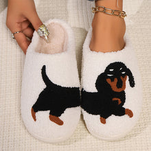 Load image into Gallery viewer, Cartoon Print Plush Slippers
