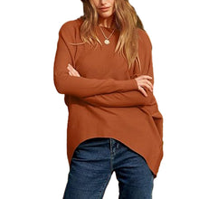 Load image into Gallery viewer, Women's Irregular Oversized Dolman Sleeve Knitted Pullover