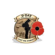 Load image into Gallery viewer, D-DAY 80th Anniversary Commemorative Badge