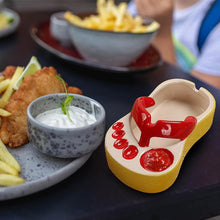 Load image into Gallery viewer, Funny Slippers-Mini Fries Plate &amp; Ashtray