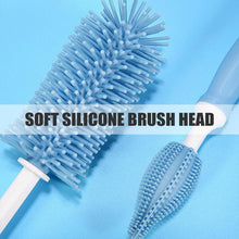 Load image into Gallery viewer, Silicone 360-degree Pacifier Cleaning Brush Set