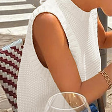 Load image into Gallery viewer, Women's Solid Split Tie Back Sweater Vest