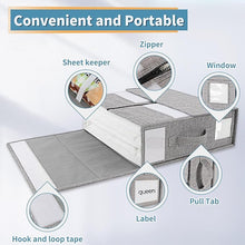 Load image into Gallery viewer, Foldable Bed Sheet Set Organizer