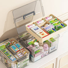 Load image into Gallery viewer, Clear Medicine Storage Box with Handle