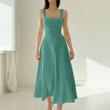 Load image into Gallery viewer, New Women's Thick Straps Midi Dress