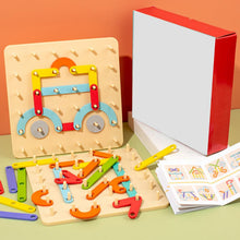 Load image into Gallery viewer, Montessori Pegboard Puzzle