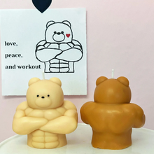 Load image into Gallery viewer, Muscle Bear Candle