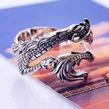 Load image into Gallery viewer, Silver Dragon Unusual Ring
