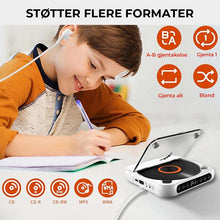 Load image into Gallery viewer, Bærbar Bluetooth-kompatibel CD-spiller