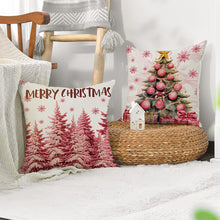 Load image into Gallery viewer, Pink Christmas Pillow Covers