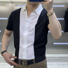 Load image into Gallery viewer, Men's Business Casual Patchwork Shirt