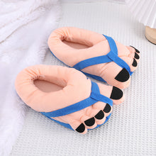 Load image into Gallery viewer, Funny Foot Plush Novelty Slippers