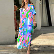 Load image into Gallery viewer, Casual dress with painted print