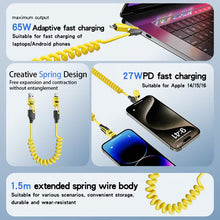 Load image into Gallery viewer, 4 in 1 Spring Fast Charging Cable