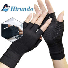 Load image into Gallery viewer, Hirundo Copper Arthritis Compression Gloves, 1 Pair