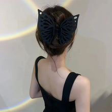 Load image into Gallery viewer, Butterfly Cutout Tassel Large Hair Clip