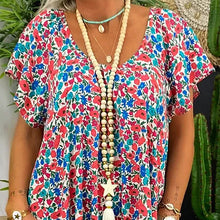 Load image into Gallery viewer, Loose Long Printed Bohemian Dress