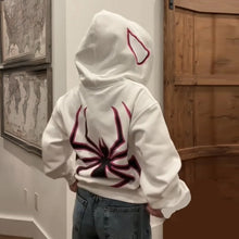 Load image into Gallery viewer, Spider Punk Zip Up Hoodie