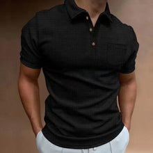 Load image into Gallery viewer, Men's Waffle Polo Shirt