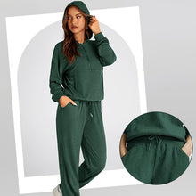 Load image into Gallery viewer, Long Sleeve Half Zip Pullover Sweatshirt Joggers Set
