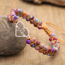 Load image into Gallery viewer, For barnebarn - For du er alltid i mitt armbånd med perler