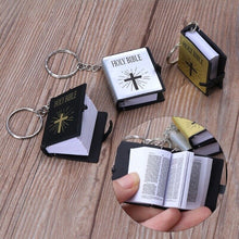 Load image into Gallery viewer, Mini Bible Cross Keychain