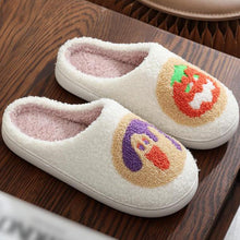Load image into Gallery viewer, Halloween Cartoon Pattern Plush Slippers