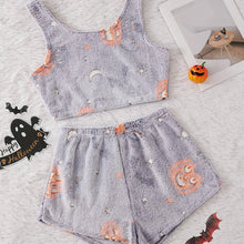 Load image into Gallery viewer, Halloween Vest Pajamas Set