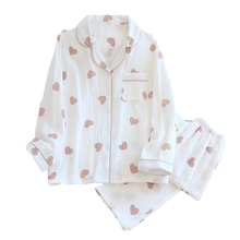 Load image into Gallery viewer, Heart Print Pyjamas Set