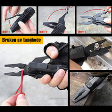 Load image into Gallery viewer, 6 i 1 lommeknivtang i rustfritt stål