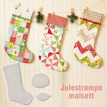 Load image into Gallery viewer, Håndlaget julestrømpe malsett