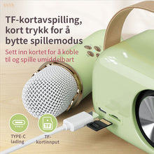 Load image into Gallery viewer, Mini Karaoke-maskin med trådløs mikrofon