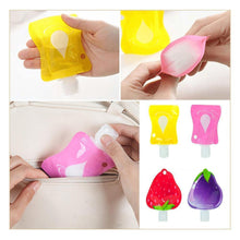 Load image into Gallery viewer, Reusable Travel Lotion Container Set, 5 pcs
