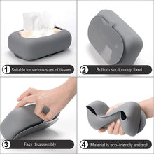 Load image into Gallery viewer, Silicone Suction Cup Tissue Box