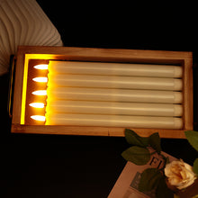 Load image into Gallery viewer, Drip Wax Flameless Taper Candles Flickering with 10-Key Remote