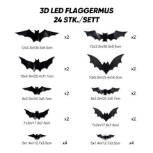 Load image into Gallery viewer, 3D-flaggermusdesign LED-dekorasjon
