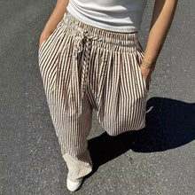 Load image into Gallery viewer, Loose and versatile high-waisted elastic wide-leg pants