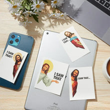 Load image into Gallery viewer, Jesus "I Saw That" Funny Sticker