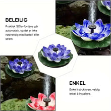Load image into Gallery viewer, Dekorativt lotusformet solfontenedam