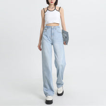 Load image into Gallery viewer, Lyocell høye jeans med vidde ben
