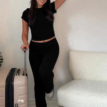 Load image into Gallery viewer, Women's Solid Loungewear Set