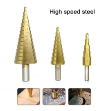 Load image into Gallery viewer, Titanium Step Drill (3 pieces)