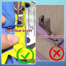 Load image into Gallery viewer, Justerbar usynlig glidelås styrefot for symaskin